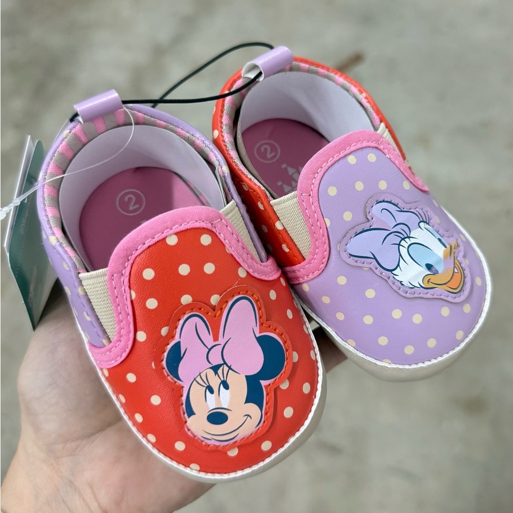 Baby Disney Minnie and Daisy Kids Slip-On Shoes